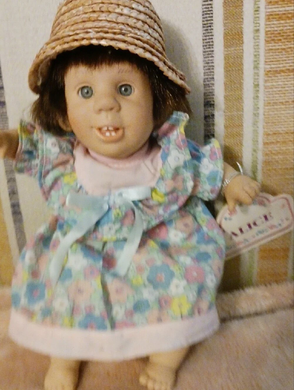Floral Baby Doll in Pastel Pink, Blue & Mint